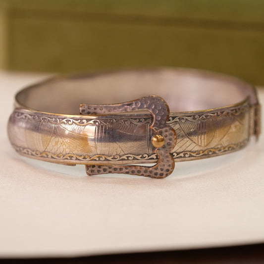 Victorian Silver Buckle Bracelet