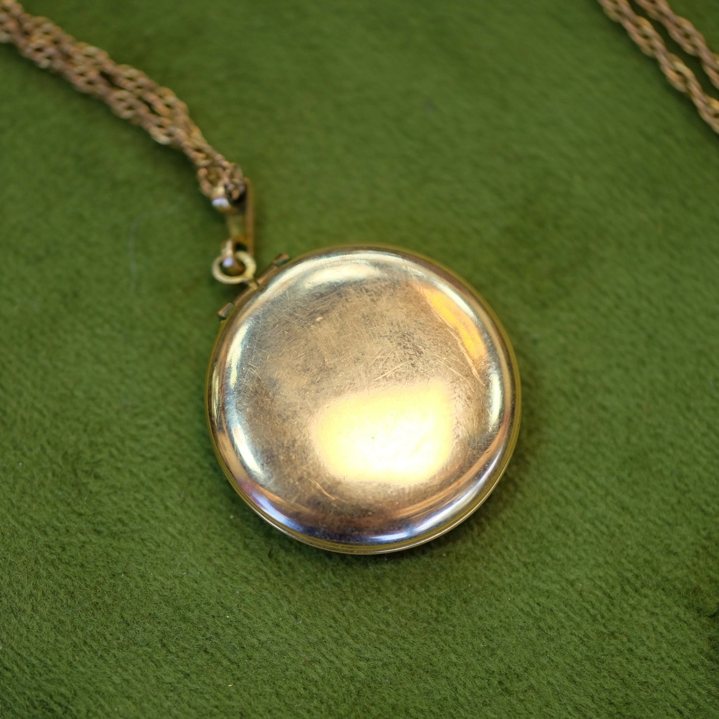 10K Gold Filled Locket with Diamond