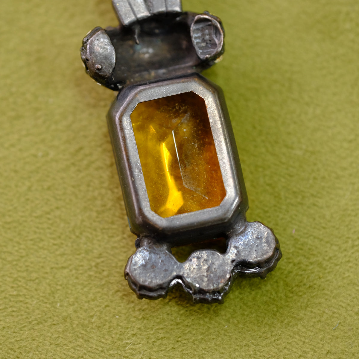 Faux Citrine Designer Necklace