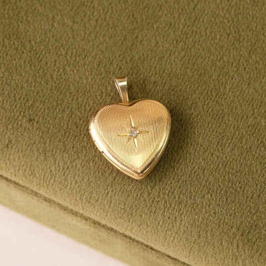 Gold Filled Star Heart Locket