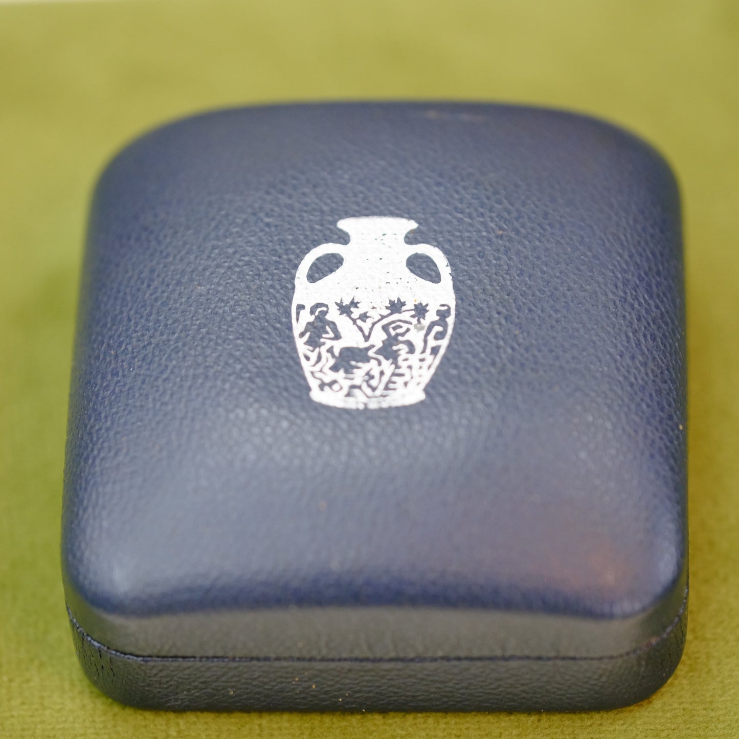 English Cameo Stud Earrings in Original Box