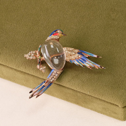 Collectible Jelly Belly CoroCraft Sterling Brooch 1940s