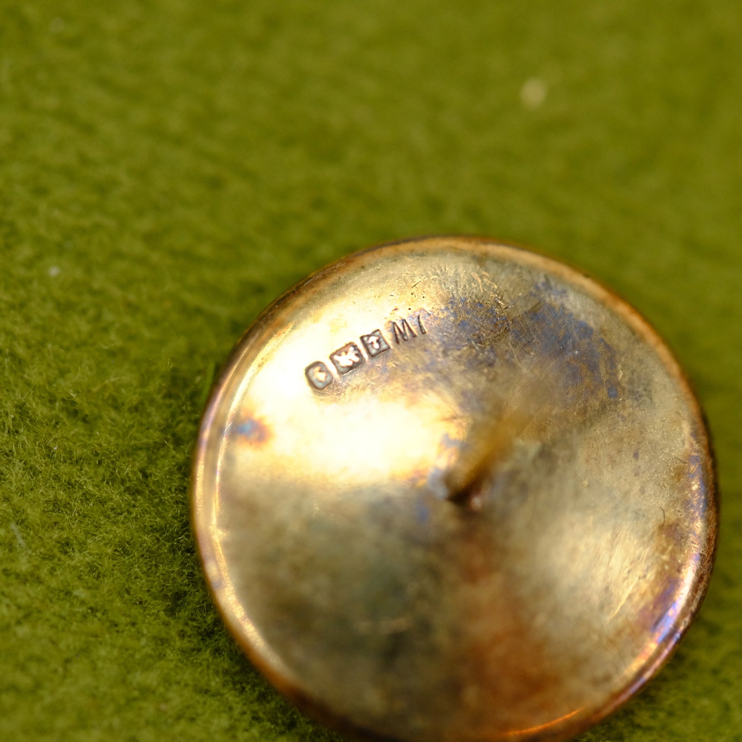 English Cameo Stud Earrings in Original Box