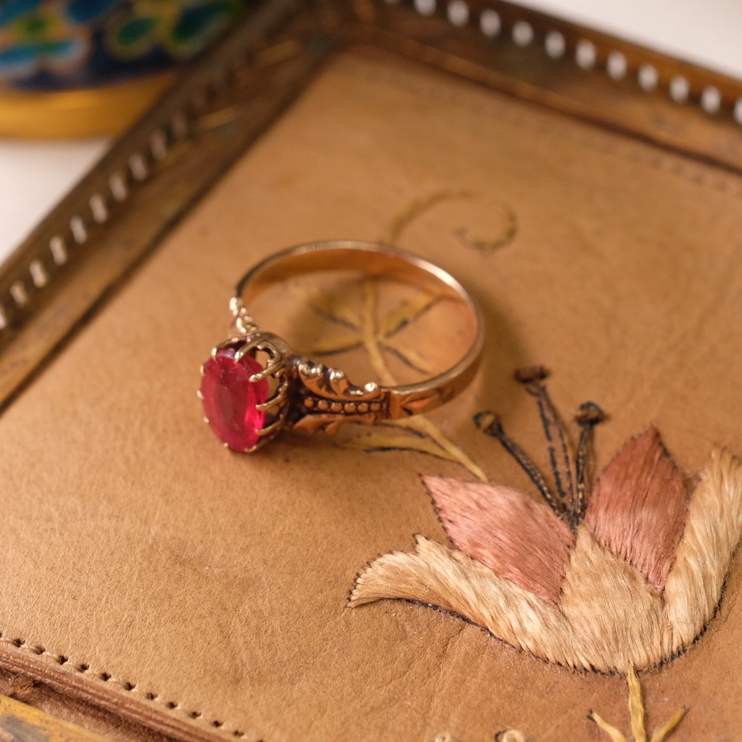 Victorian 10K Rose Gold Ring