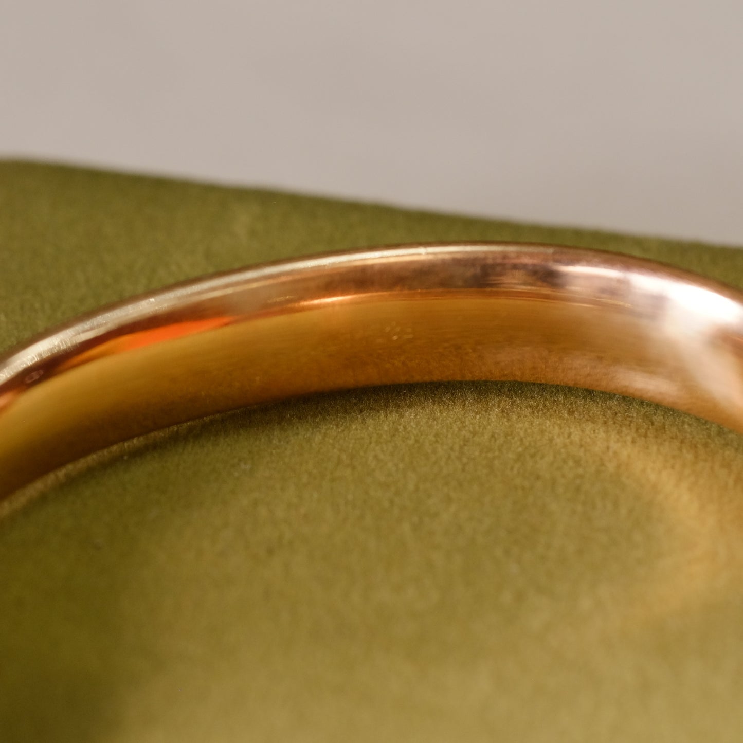 Foster & Bailey Gold Filled Etched Flower Accent Bangle