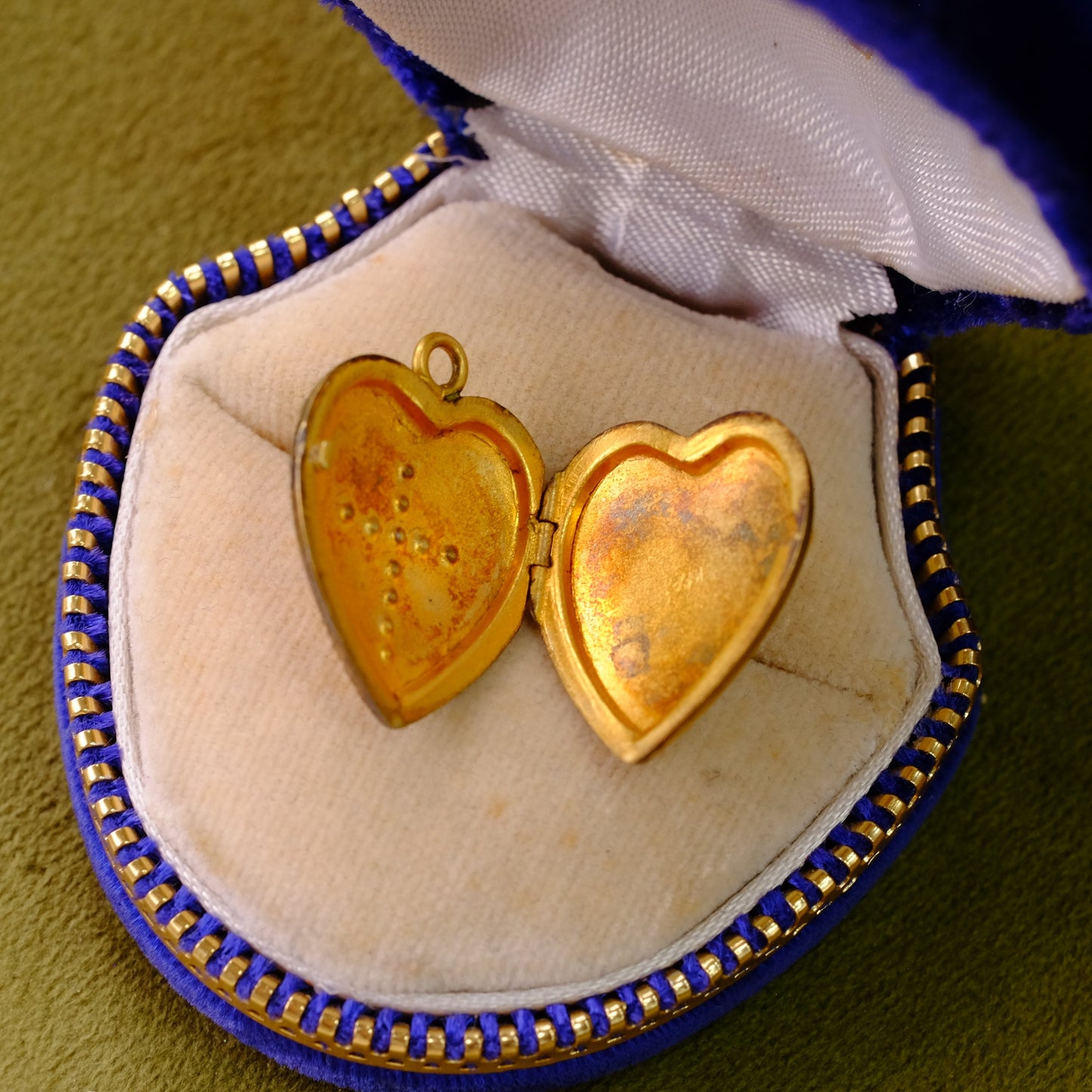 Victorian Gold Filled Heart Cross Locket