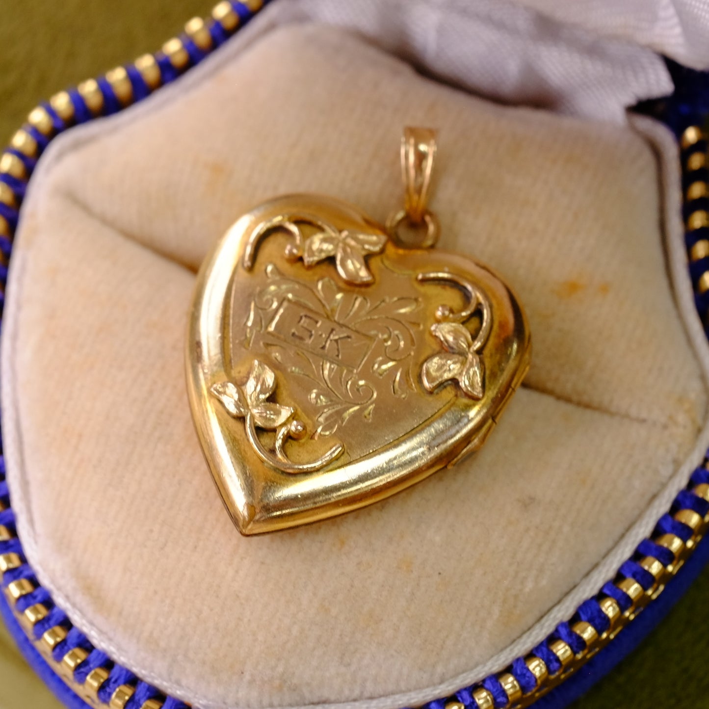 Victorian Gold Filled Heart Pendant