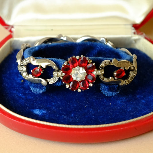 Vintage Mazer Sterling Bracelet 1940s