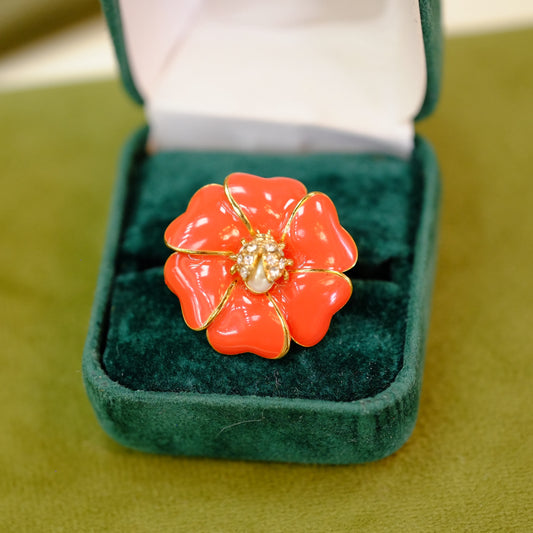 Vintage Costume Flower Ring