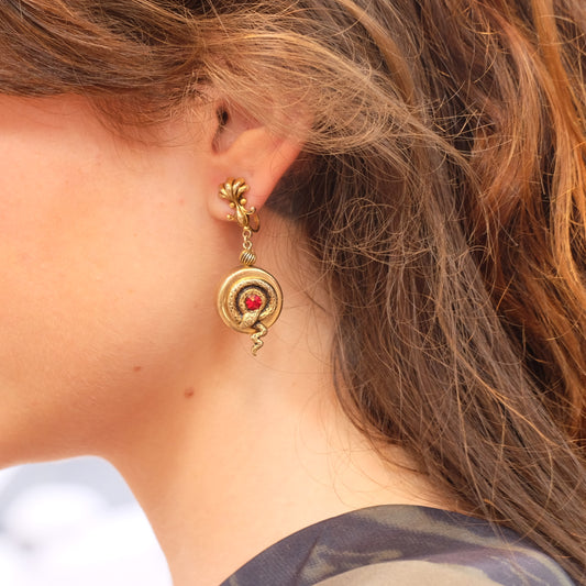 Victorian Revival Snake Earrings