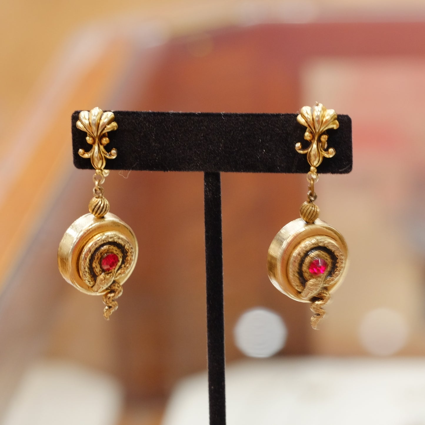 Victorian Revival Snake Earrings