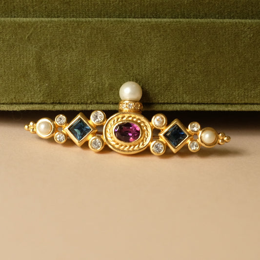 Vintage Christian Dior Bar Brooch 1990s