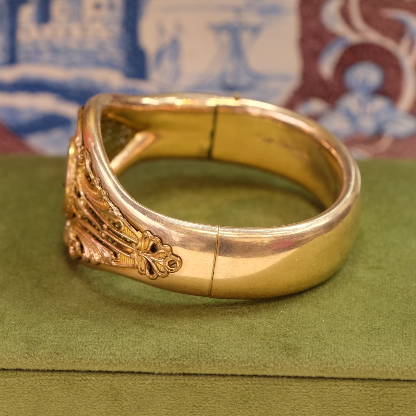 Victorian Gold Filled Crescent Bangle