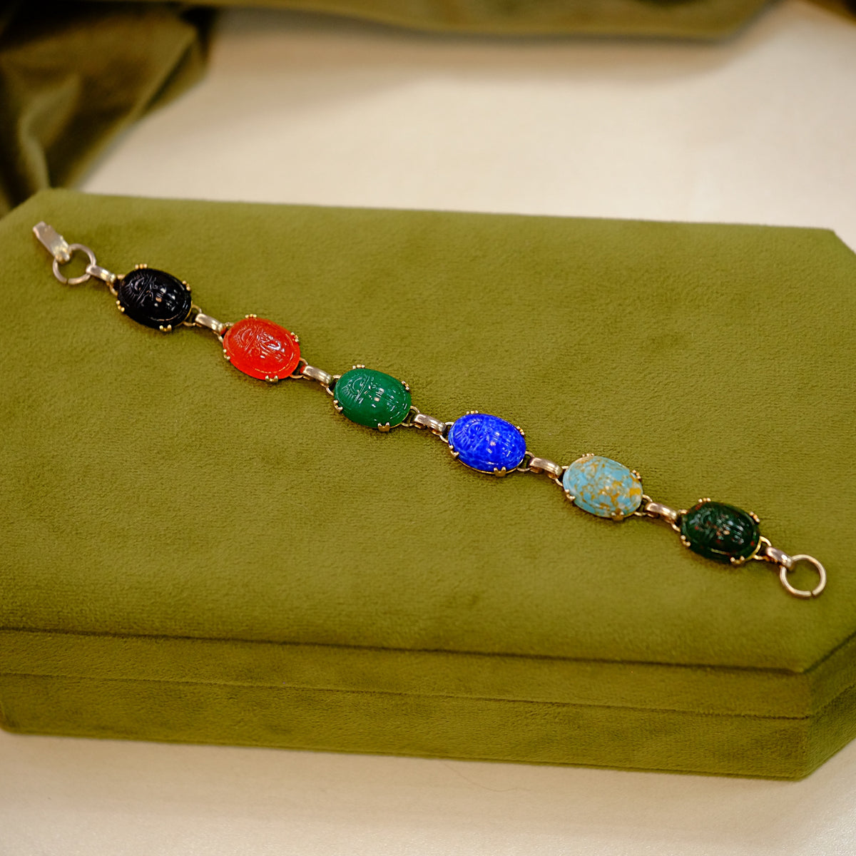 Vintage Revival Scarab Bracelet