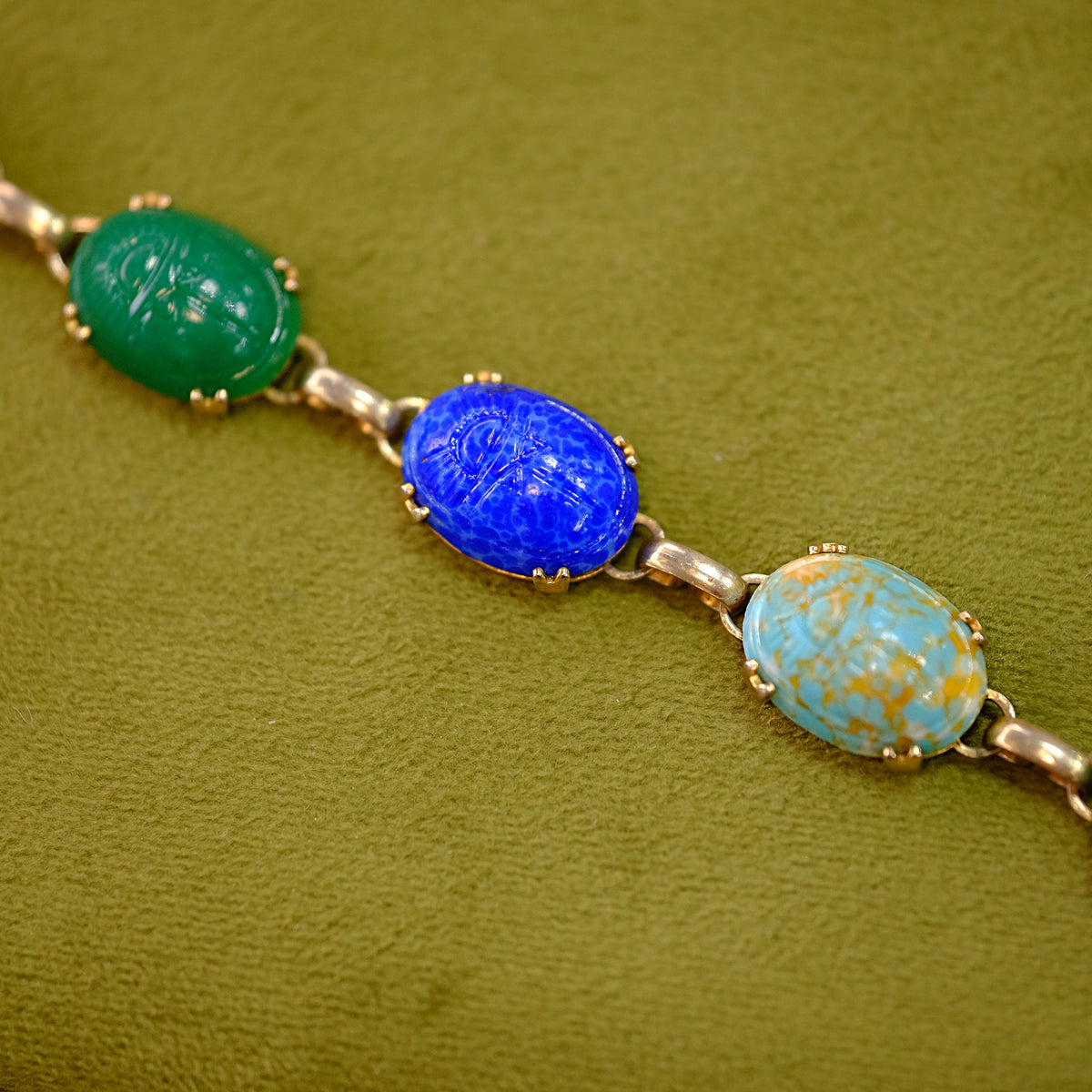Vintage Revival Scarab Bracelet
