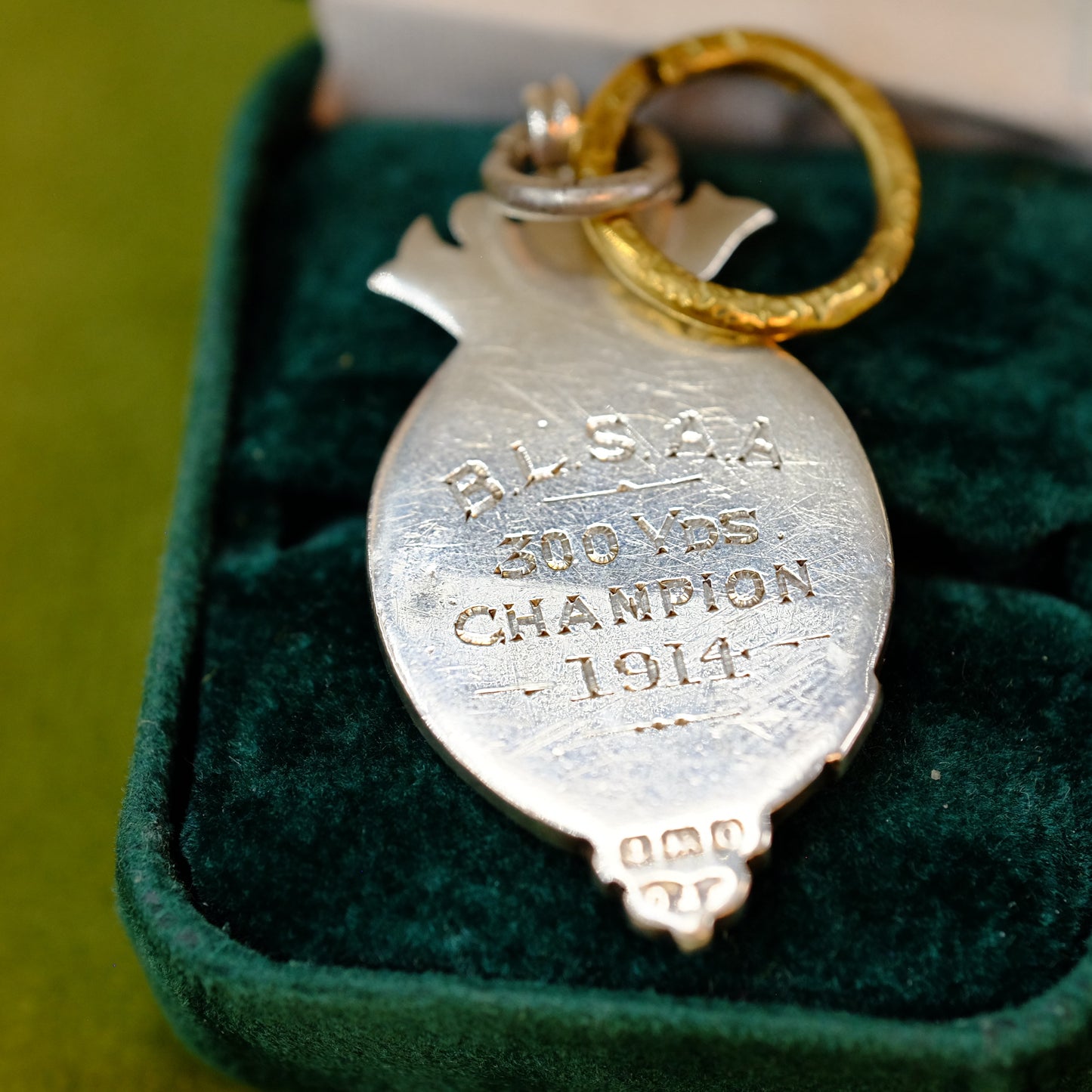 Shield Pendant English Metal 1914