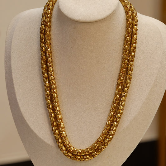 Vintage Double Chain Necklace 1930s