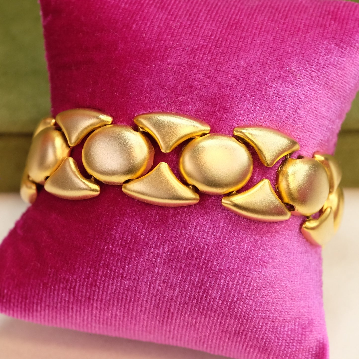 Gold Tone Matte Bracelet