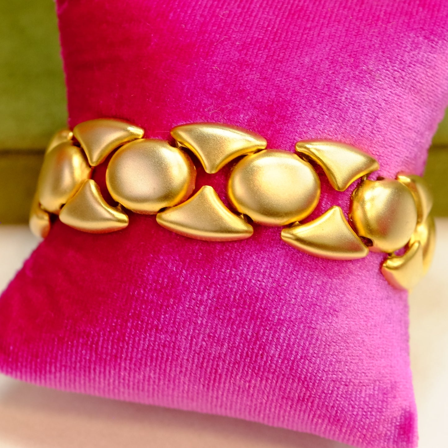 Gold Tone Matte Bracelet