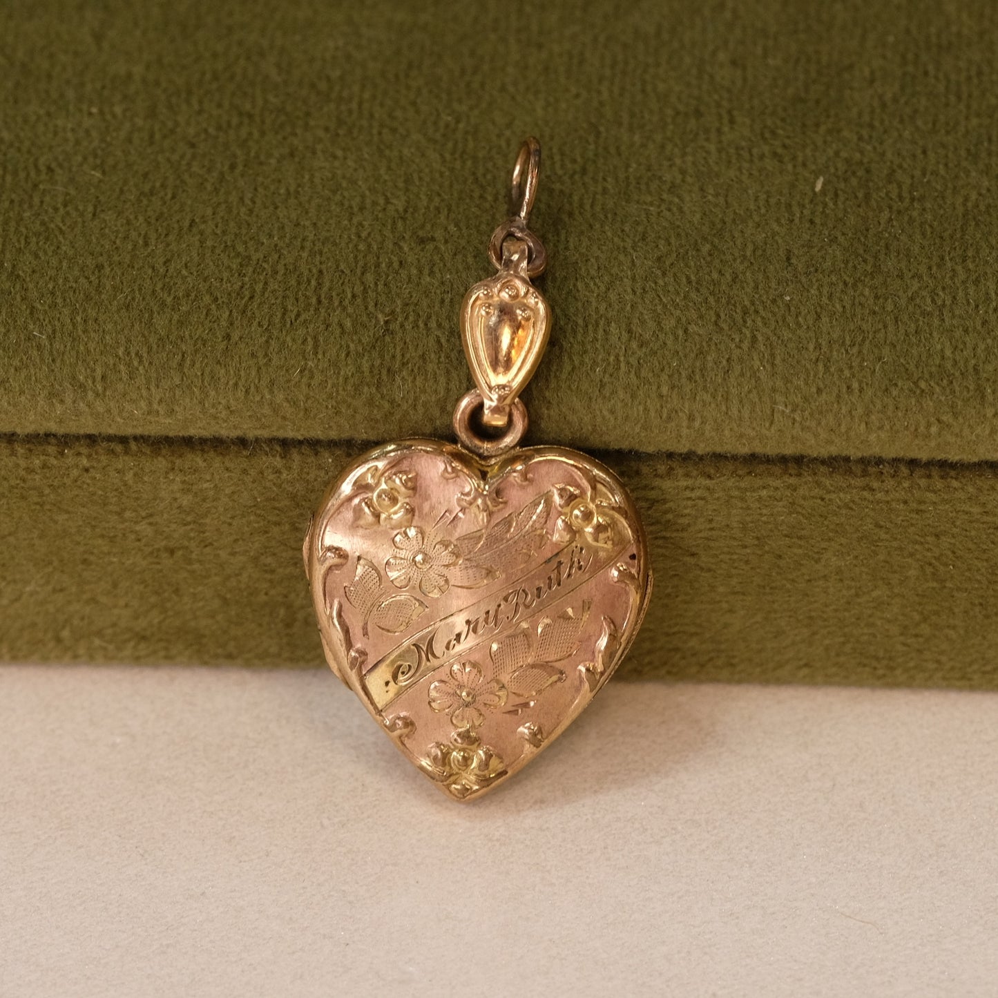 10K Gold Filled Heart Locket "Mary Ruth"