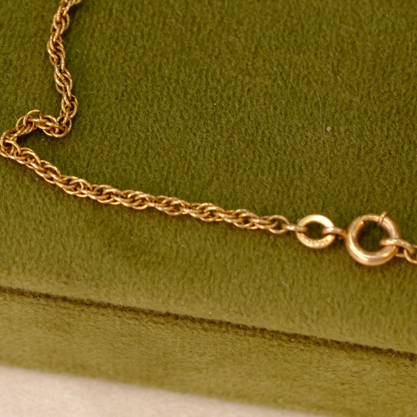 12K Locket Necklace Oblong Etching