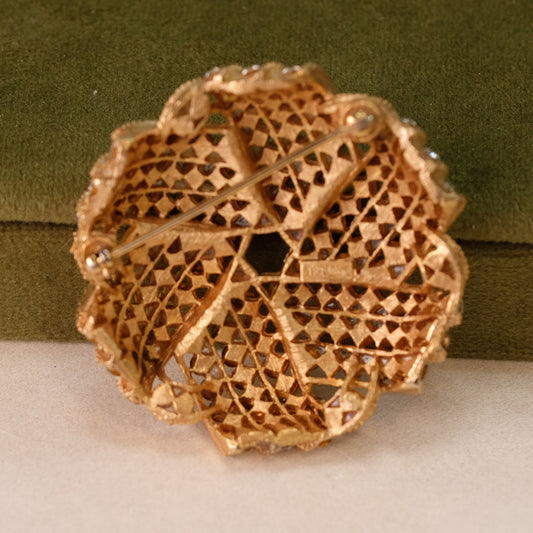 Vintage Trifari Rhinestones Brooch 1960s