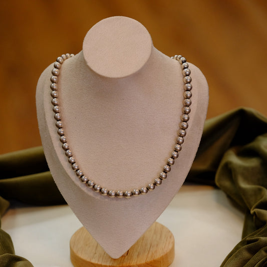 Mexican Pearls Silver Necklace