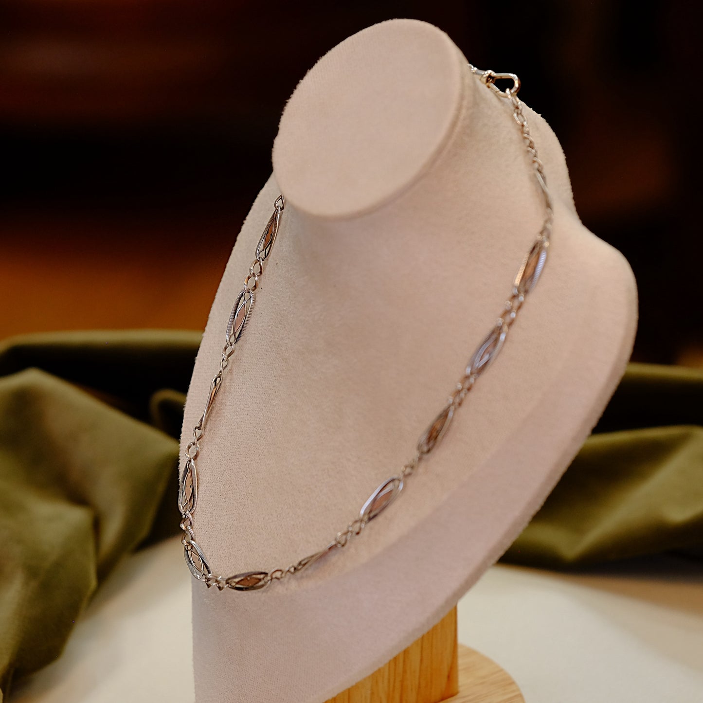 Antique Silver Watch Chain