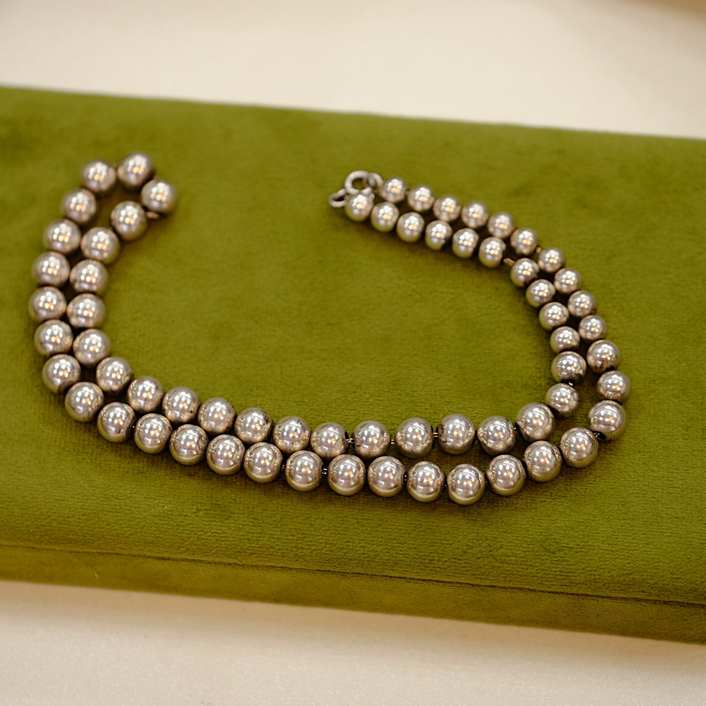 Mexican Pearls Silver Necklace