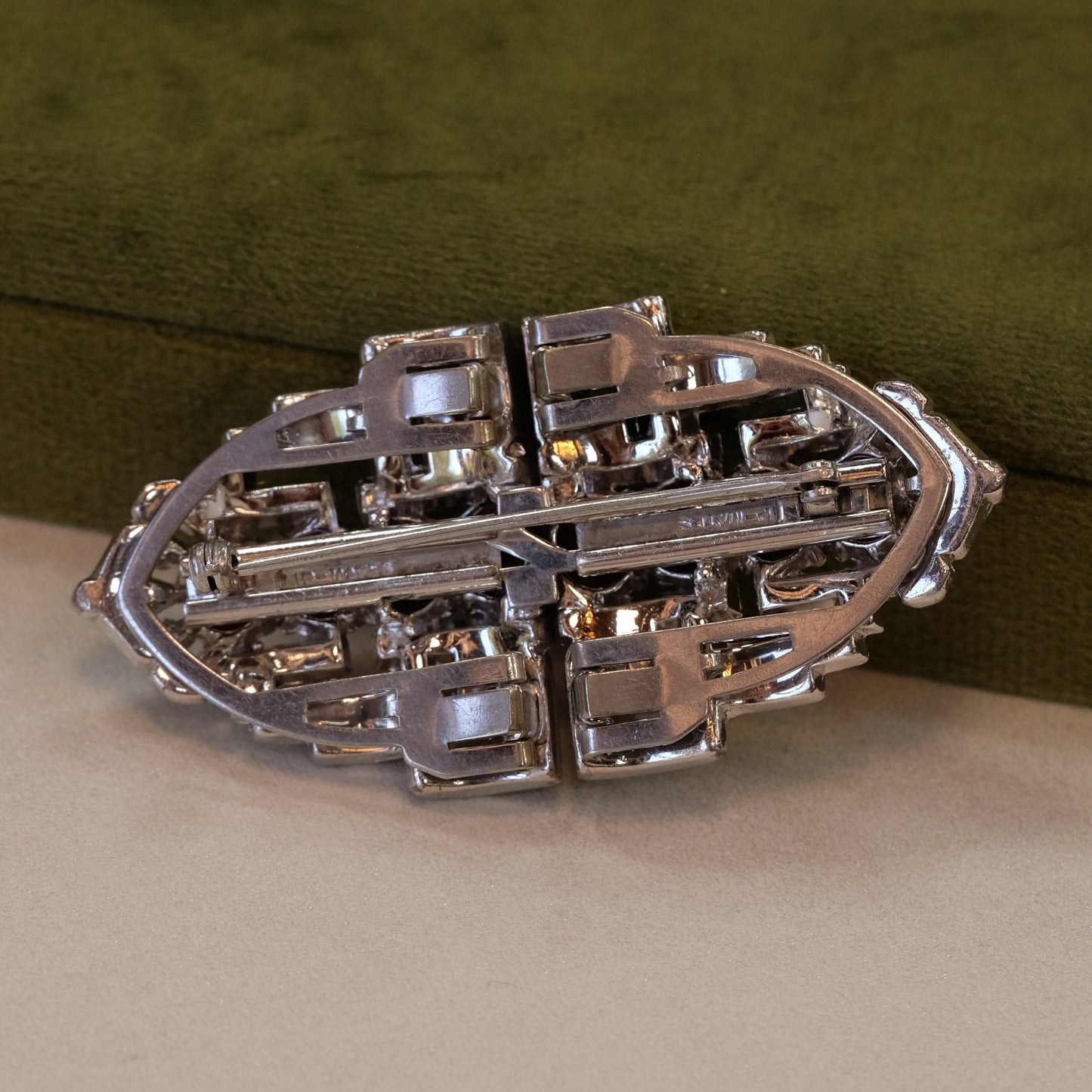 Trifari Clip Mates Duette Brooch 1940s