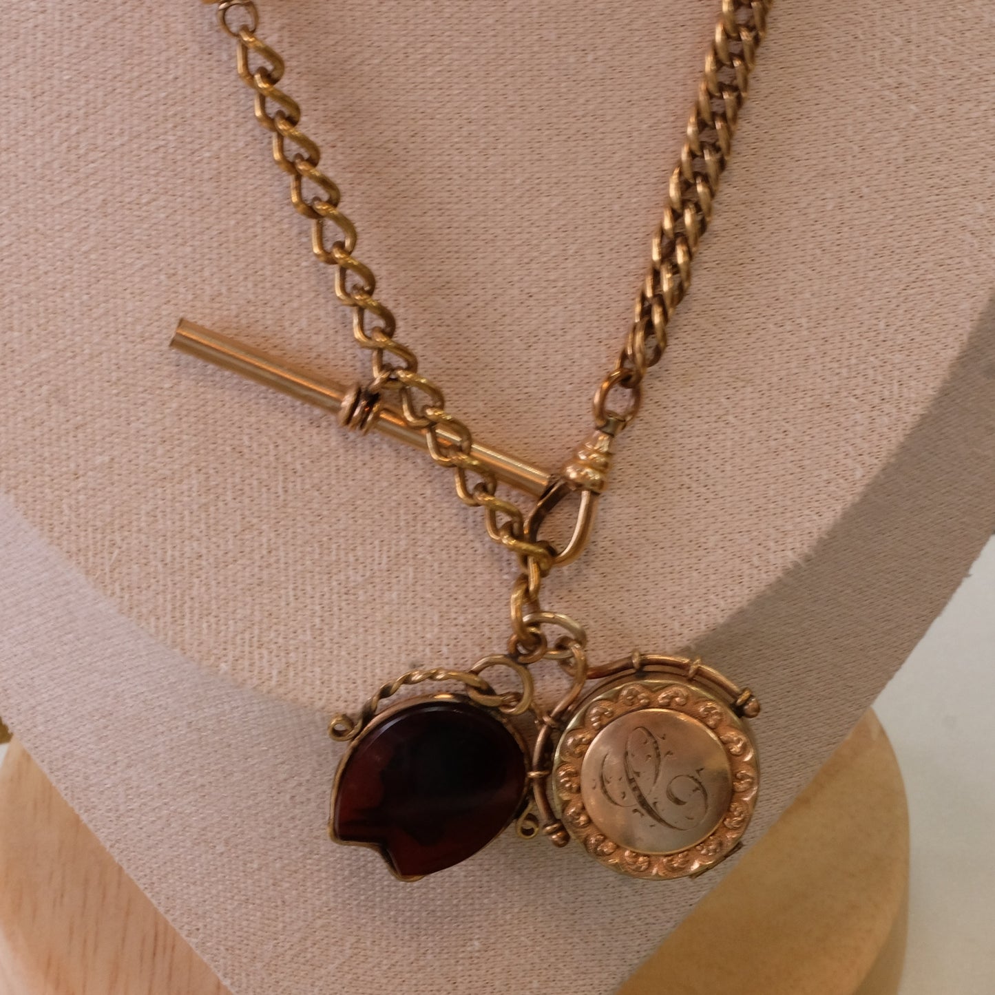 Victorian Gold Filled Chain with bolts and charms