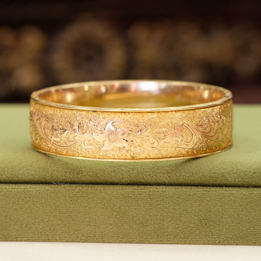 Victorian Gold Filled Bracelet etched Dunn Bros