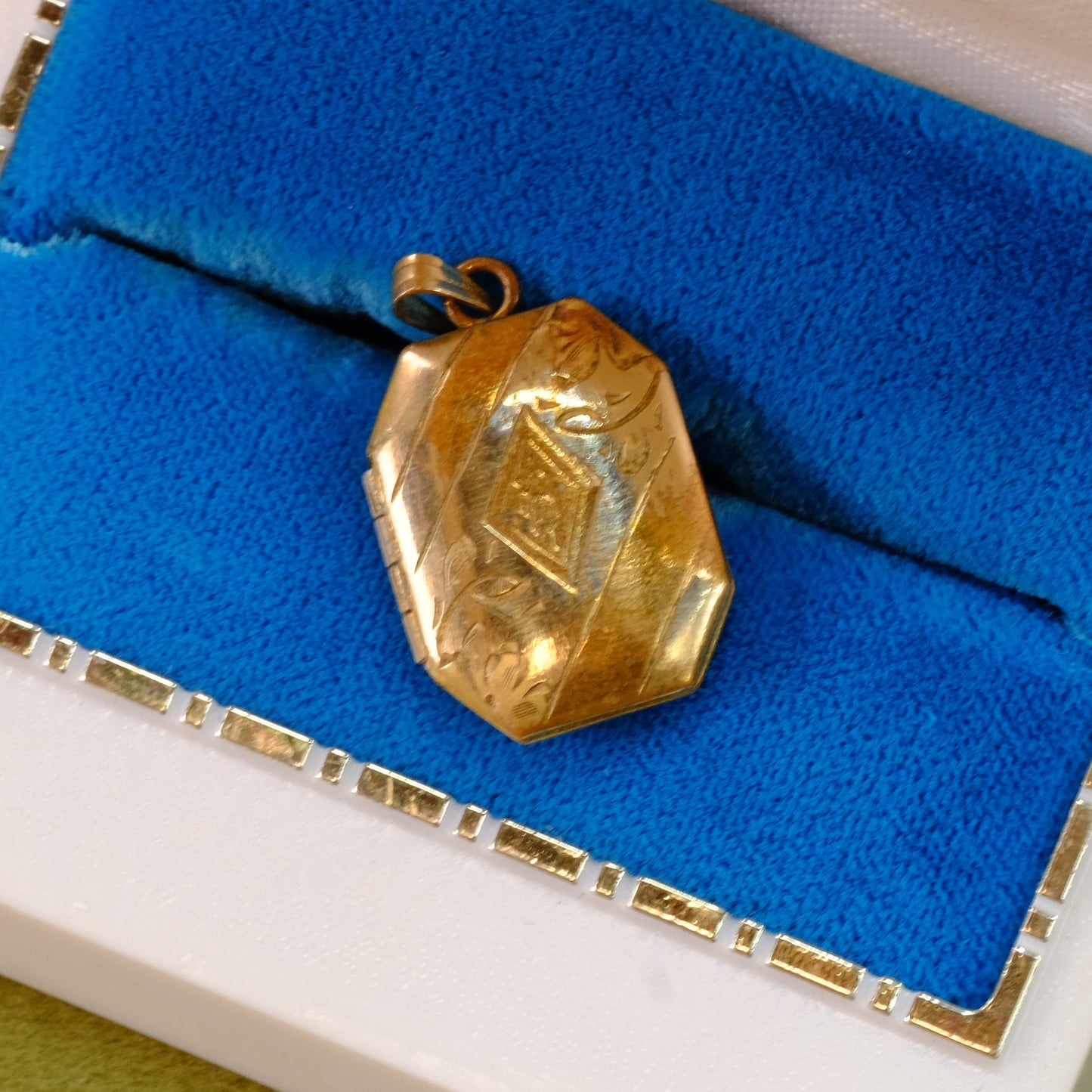 Victorian Gold filled Rectangular Small Locket