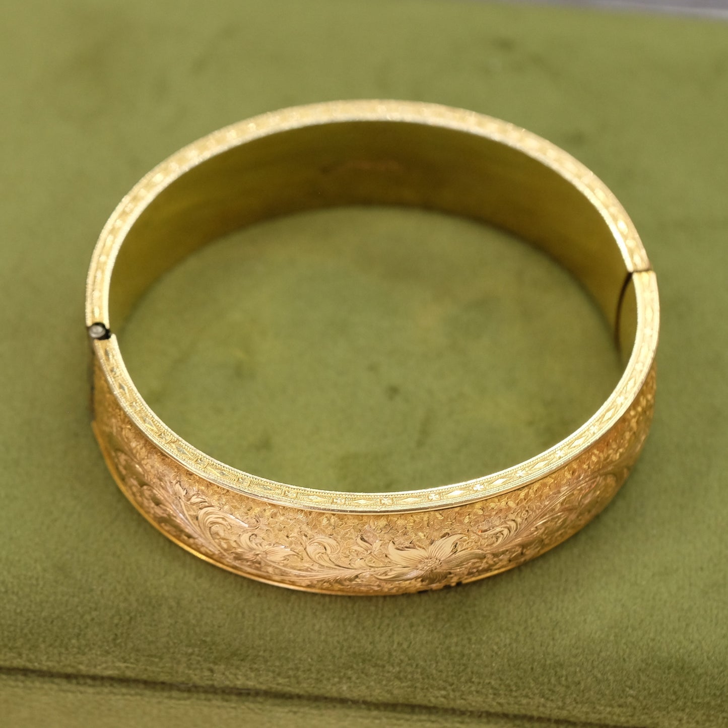 Victorian Gold Filled Bracelet etched Dunn Bros