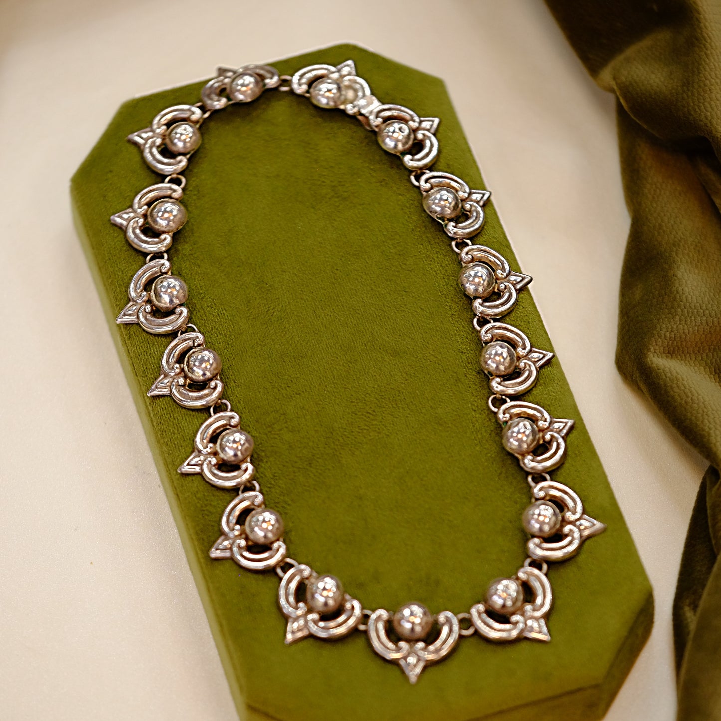 Mexico Sterling Geometric Necklace