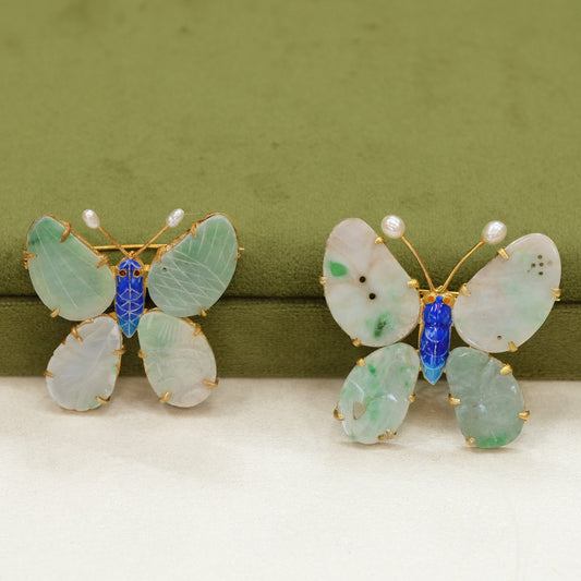 Sterling Butterfly Double Brooches