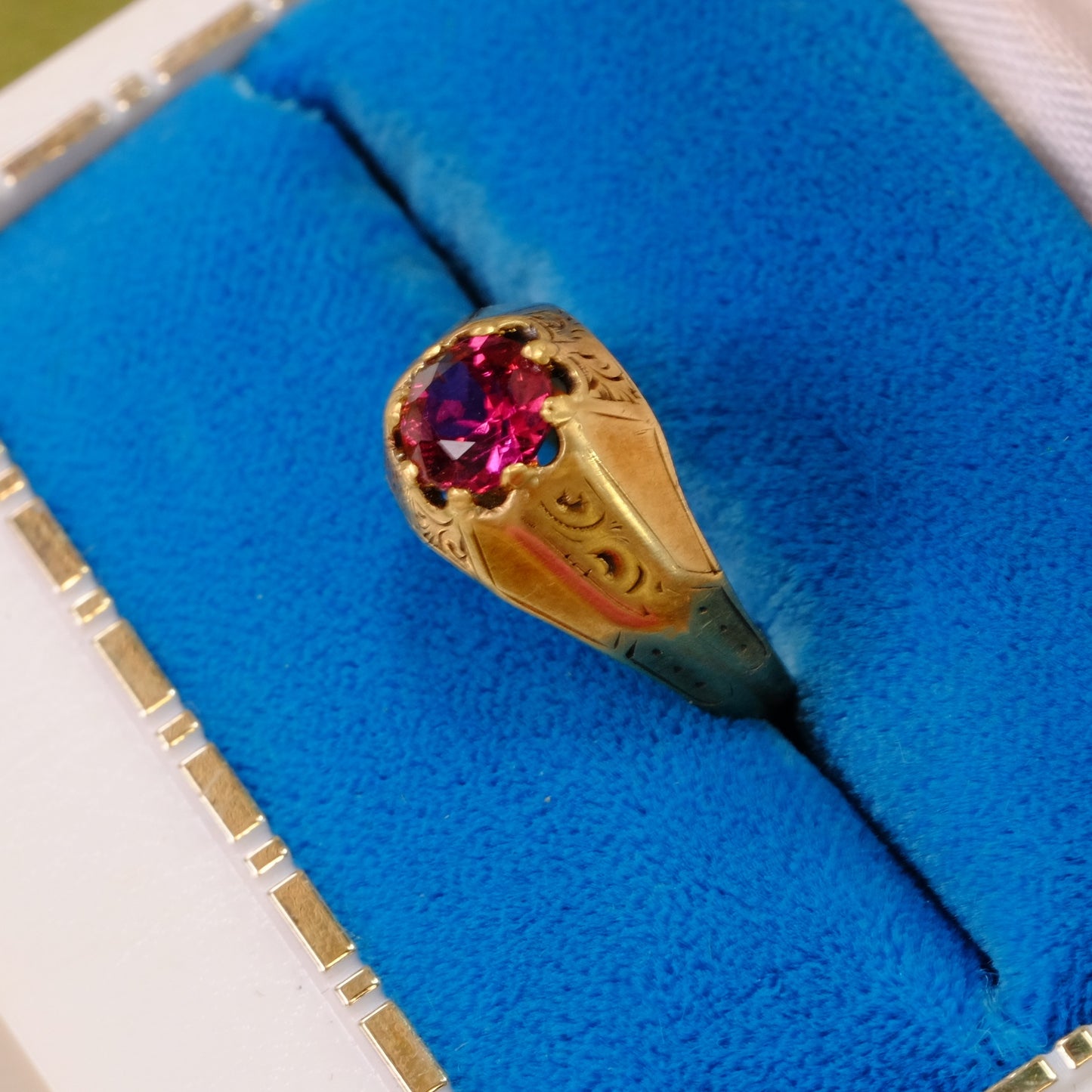 Victorian 14K Gold Tourmaline Ring