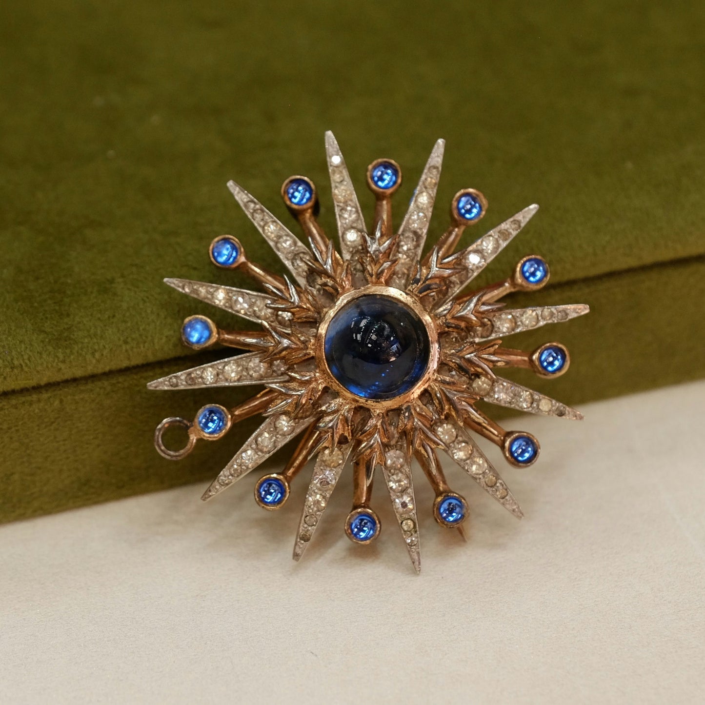 Nettie Rosenstein Sterling Star Brooch 1940s